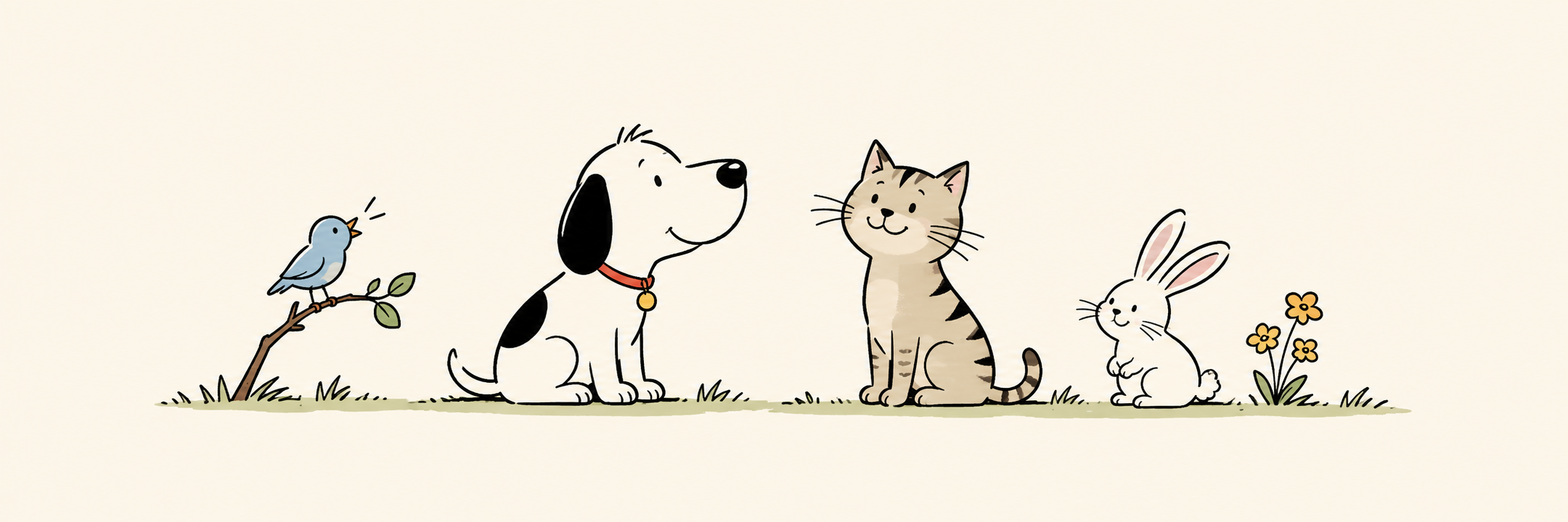 Pets together
